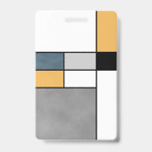 Badge Mondrian inspiré (Arrière)