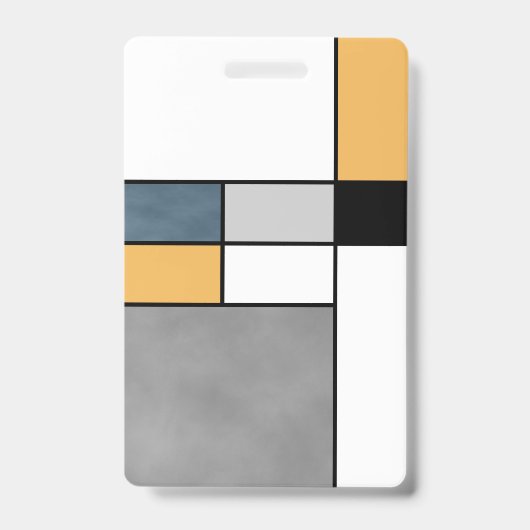 Badge Mondrian inspiré (Avant)