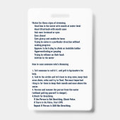 Badge Moniteur de sécurité du pool (Dos)