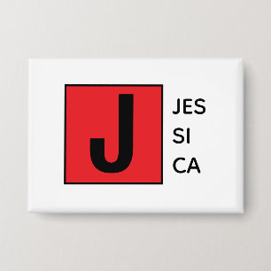 Badge Monogramme de nom professionnel élégant moderne