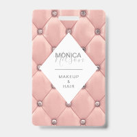 monogramme élégant en rose gold capitonné