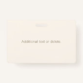 Badge Monogramme, marque ou nom commercial | Brown non b (Dos)