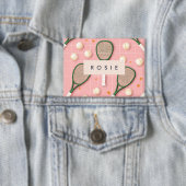 Badge Monogramme Personnalisé Retro Tennis Racket Motif (Insitu)