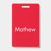 Badge monogramme simple de lettre initiale ajoutez votre (Arrière)