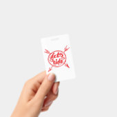 Badge Montons le cycliste (Handheld)