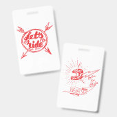 Badge Montons le cycliste (Front & Back)