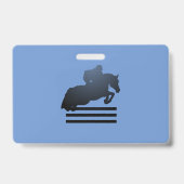 Badge Montrez le cavalier qui franchit un obstacle. (Arrière)