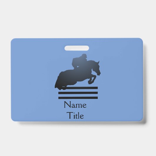 Badge Montrez le cavalier qui franchit un obstacle. (Avant)