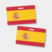 Badge Montrez vos couleurs - Espagne (Avant & arrière)