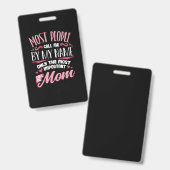 Badge Mother Art | Most Important Call Me Mom Birthday (Avant & arrière)