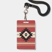 Badge Motif aztèque (Arrière avec lanière)