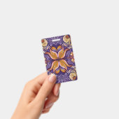 Badge Motif Batik Violet (Manuel / portable)