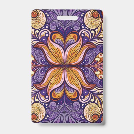 Badge Motif Batik Violet (Avant)