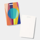 Badge motif Bauhaus (Avant & arrière)