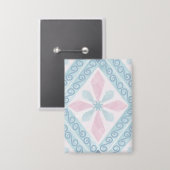 Badge motif bleu en forme de diamant (Recto/Verso)
