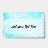 Badge Motif Crystal Snowflakes (Arrière)