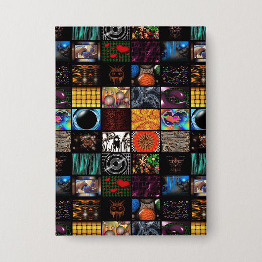 Badge Motif d'arts pop décoratifs (Recto)