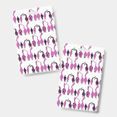 Badge Motif de boutons de chats violets (Avant & arrière)