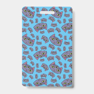 Badge Motif de chat extraterrestre