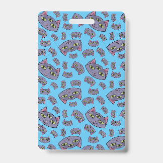 Badge Motif de chat extraterrestre