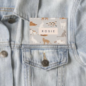 Badge Motif de chats Monogram Charming Amoureux de les c (Insitu)