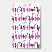Badge Motif de chats violets fessiers (Arrière)