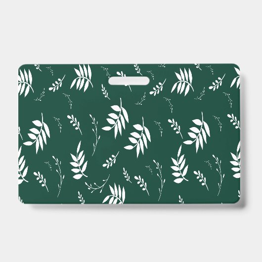 Badge motif de feuille (Avant)