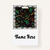 Badge Motif de Fiesta du Mexique (Dos)