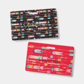 Badge Motif de flèche multicolore Thunder_Cove (Avant & arrière)