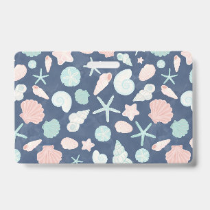 Badge motif des coquillages
