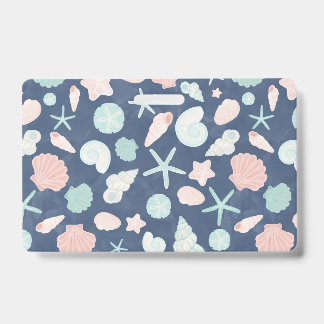 Badge motif des coquillages