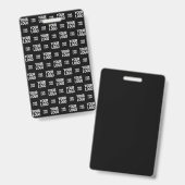 Badge Motif d'image, de design ou de logo professionnel (Avant & arrière)