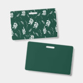 Badge motif feuille (Recto et verso)