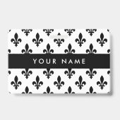 Badge Motif Fleur de Lis, Français, Royal, Noir (Arrière)