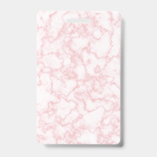 Badge Motif Marbre Rose (Avant)