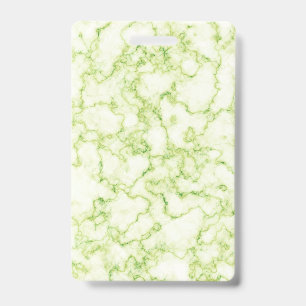 Badge Motif Marbre Vert
