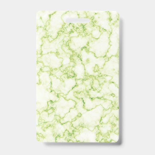 Badge Motif Marbre Vert (Avant)