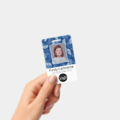 Badge Motif MCM - Photo de l'employé, nom, code barre, l (Manuel / portable)