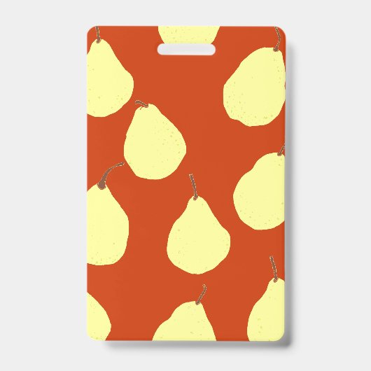 Badge Motif Poire Rouge (Avant)