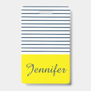 Badge Motif rayé moderne