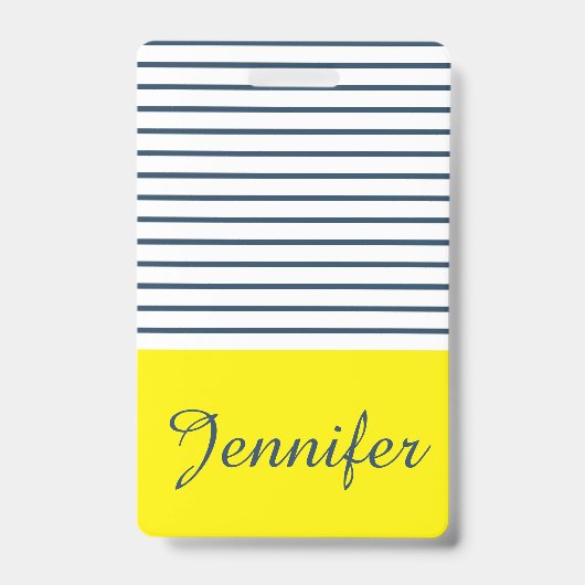 Badge Motif rayé moderne (Avant)