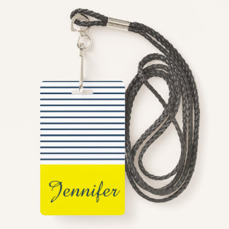Badge Motif rayé moderne