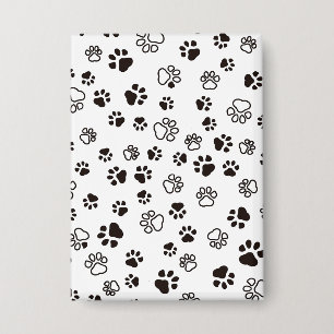 Badge Motif répété des pattes de chat