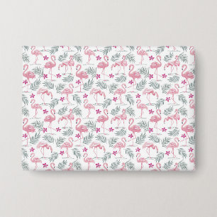 Badge Motif répété mignon des oiseaux de cygne