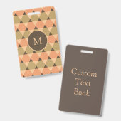 Badge Motif triangles (Recto et verso)