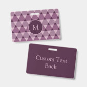 Badge Motif triangles (Avant & arrière)