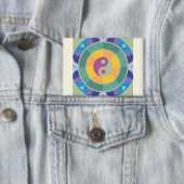 Badge Motif Yin Yang Coloré (Insitu)