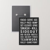 Badge Motivational Volleyball (Recto/Verso)