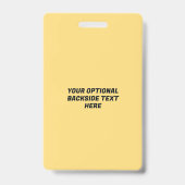 Badge Motocross Texte Personnalisé (Arrière)