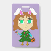 Badge Multi Vacances Chibi (Arrière)